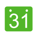 calendar green icon